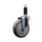 Service Caster 5'' Gray Poly Wheel Swivel 1-1/8'' Expanding Stem Caster SCC-EX20S514-PPUB-118 - alternate 1